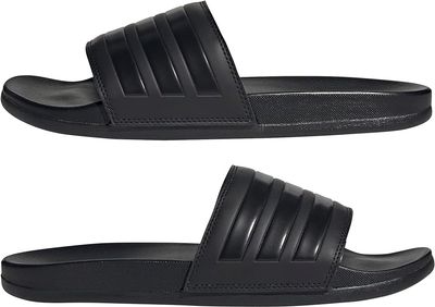 Adidas Adilette Comfort Shower Slide Sandal: Plush Cushioning, Quick-Dry, Classic Black