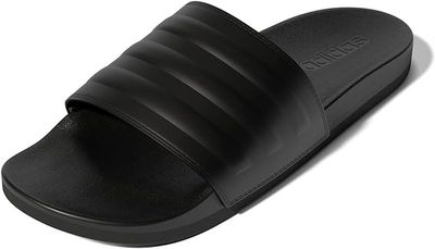Adidas Adilette Comfort Shower Slide Sandal: Plush Cushioning, Quick-Dry, Classic Black