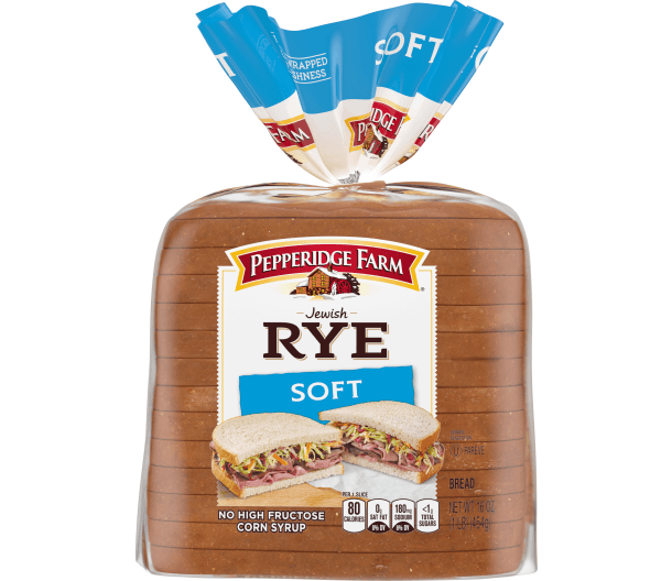 Pepperidge Farm Soft Rye & Pumpernickel Bread Loaf - Fresh, Flavorful, 1 LB