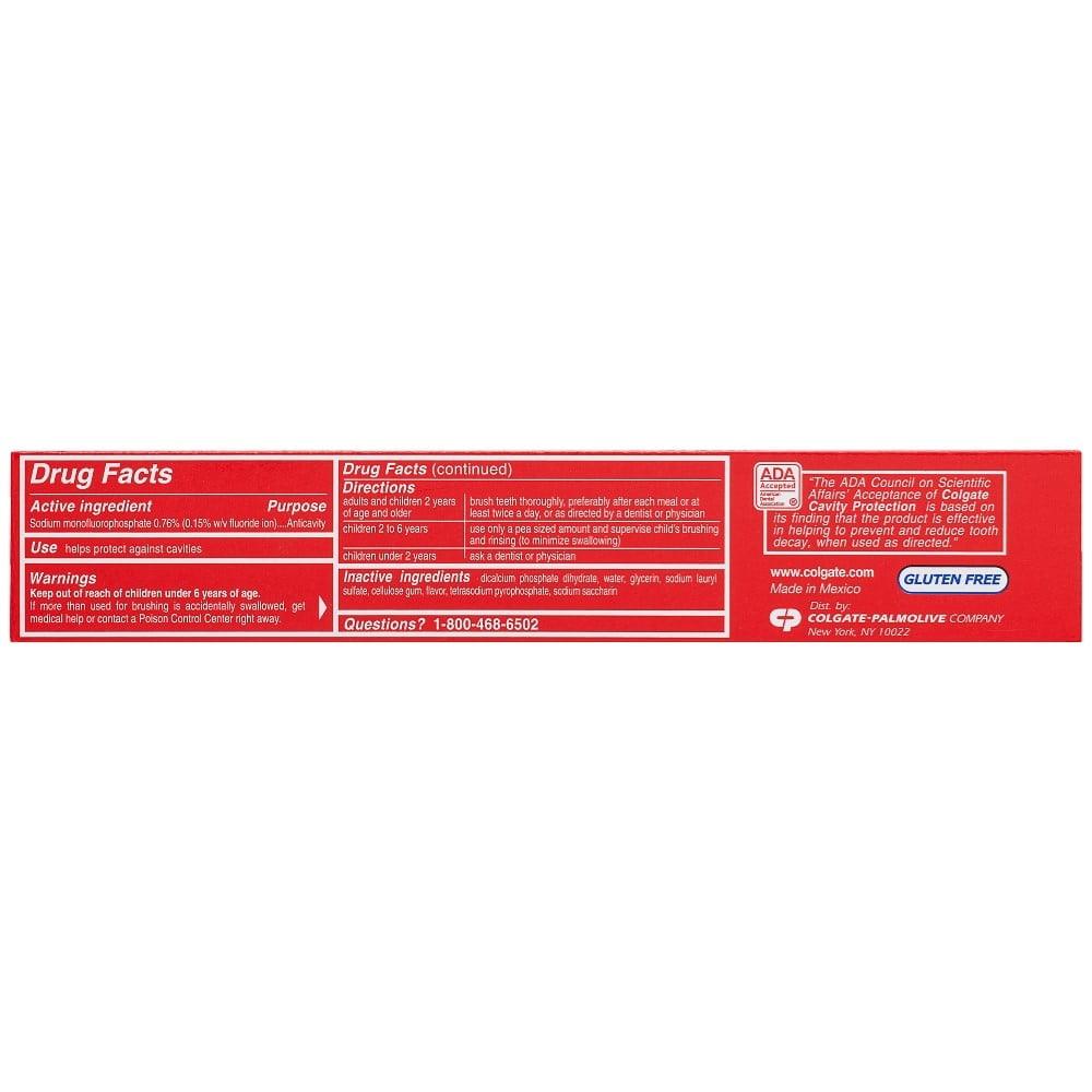 Colgate Cavity Protection Toothpaste with Active Fluoride, Regular Flavor, 4 oz