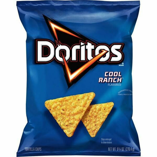 Zesty Cool Ranch Doritos Crispy Tortilla Chips – Bold Flavor Snack Bag