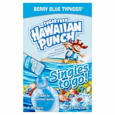 Hawaiian Punch Berry Blue Typhoon Singles To Go Drink Mix Packets