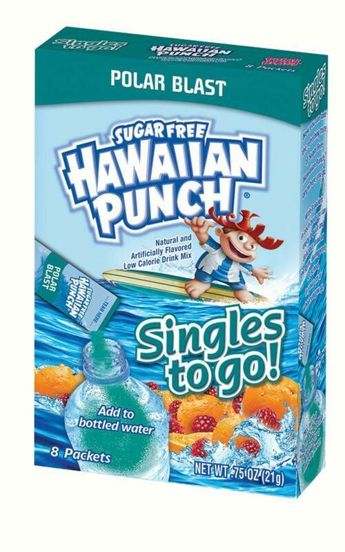 Hawaiian Punch Polar Blast Singles-to-Go Instant Water Flavor Enhancer