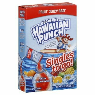 Hawaiian Punch Singles-to-Go Fruit Juicy Red Instant Drink Mix Packets