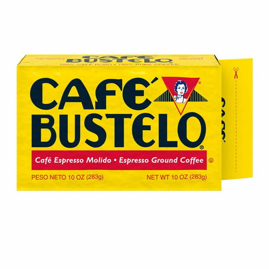 Authentic Café Bustelo Rich Dark Roast Espresso Ground Coffee Brick 10 Oz