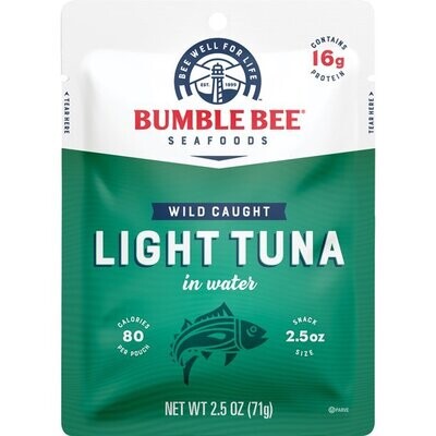 Bumble Bee Premium Light Tuna in Water, Delicious Protein Packed Meal