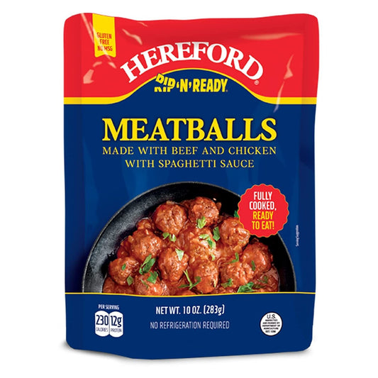 Delicious Hereford Rip-n-Ready Meatballs: Quick, Easy, Flavorful Meal Solution