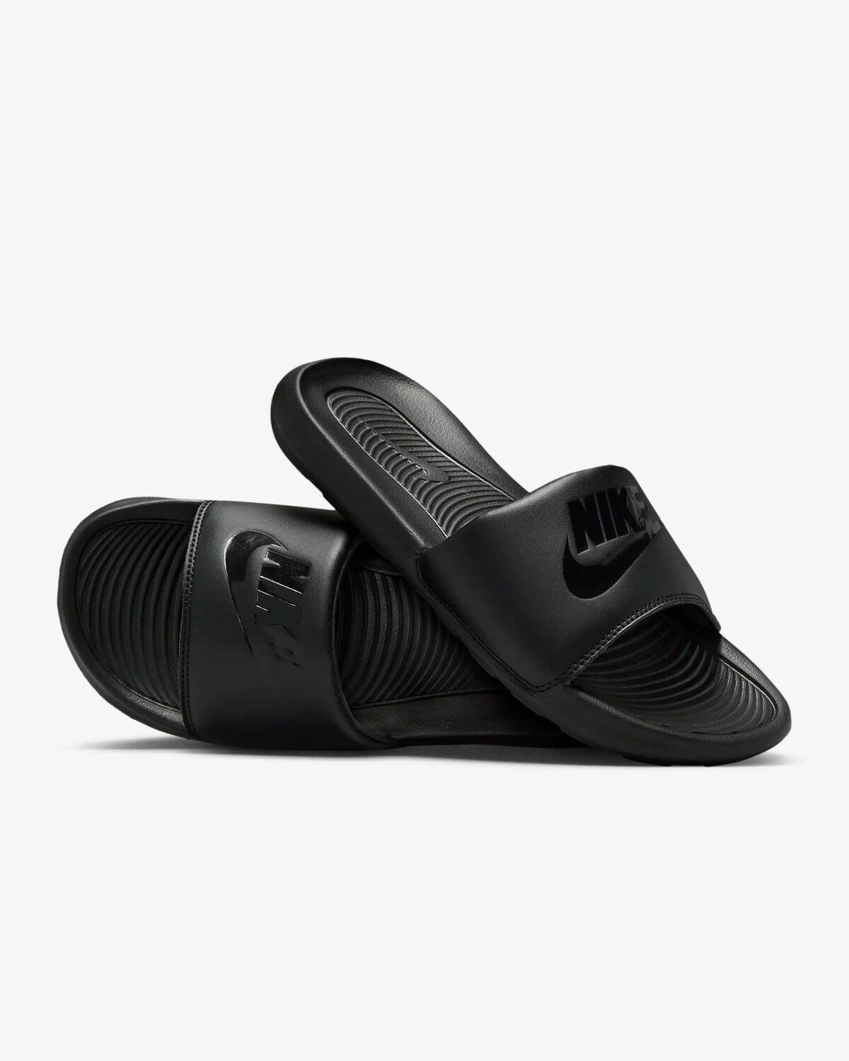 Nike Victori One Black Shower Slides: Cushioned Comfort for Post-Workout Recovery