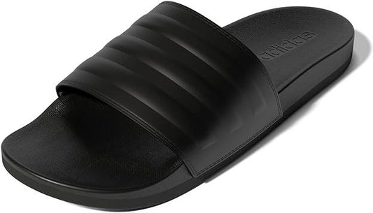 Adidas Adilette Comfort Shower Slide Sandal: Plush Cushioning, Quick-Dry, Classic Black