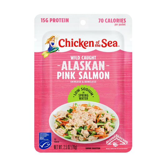 Chicken of the Sea Low Sodium Pink Salmon - Wild Caught, Healthy Protein