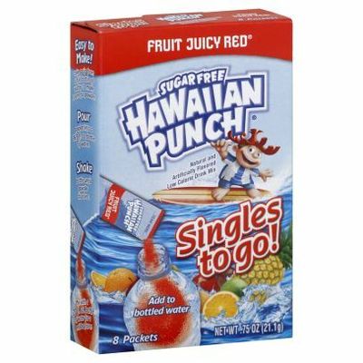 Hawaiian Punch Singles-to-Go Fruit Juicy Red Instant Drink Mix Packets