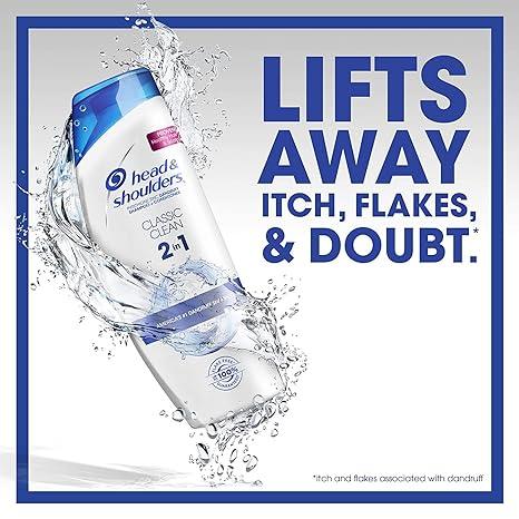 Head & Shoulders Classic Clean Anti-Dandruff Shampoo - Flake-Free Scalp Care
