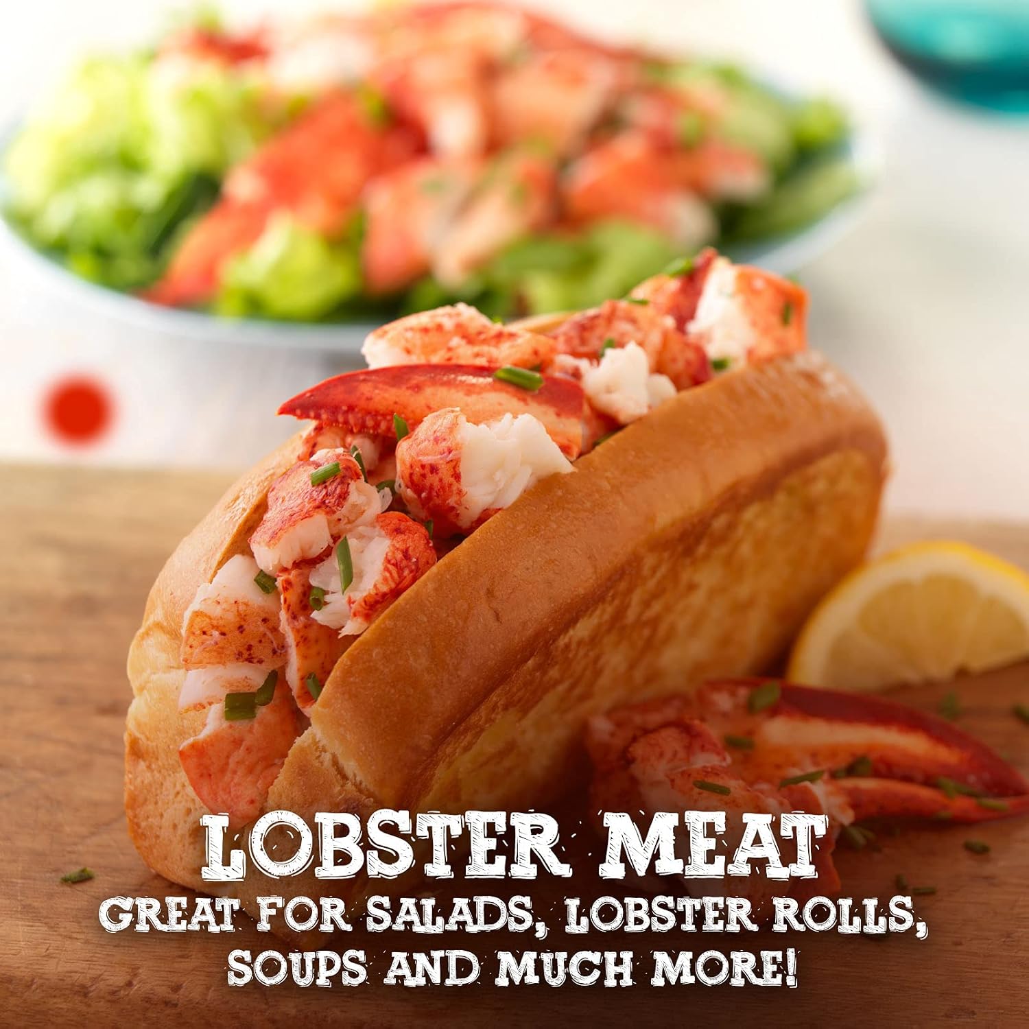 Premium Wild-Caught Frozen Cooked Lobster Claw, Knuckle & Leg Meat, 8 Oz