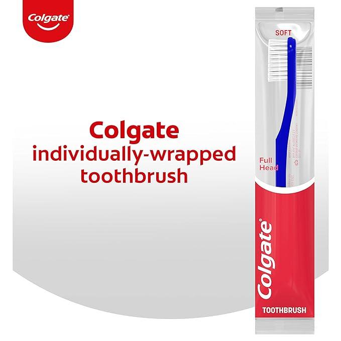 Colgate Gentle Soft Bristle Toothbrush 2-Pack, Individually Wrapped for Freshness