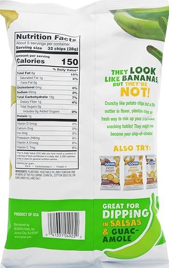 Goya Authentic Crispy Plantain Chips: Savory, Gluten-Free Latino Snack Delight