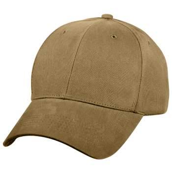 Rothco Solid Low Profile Cotton Twill Baseball Cap Adjustable Strap