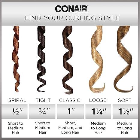 Conair Instant Heat 3/4-Inch Curling Iron: Quick Curls, Dual Voltage, Auto-Off
