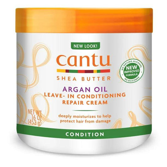 Cantu Argan Oil Leave-In Conditioning Repair Cream for Dry Coarse Hair