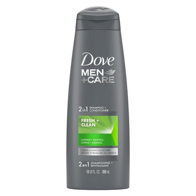 Dove Men+Care Fresh Clean 2-in-1 Shampoo Conditioner for Stronger Hair