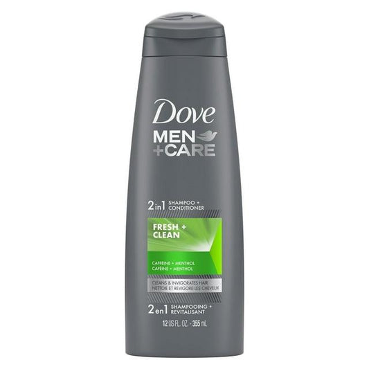 Dove Men+Care Fresh Clean 2-in-1 Shampoo Conditioner for Stronger Hair