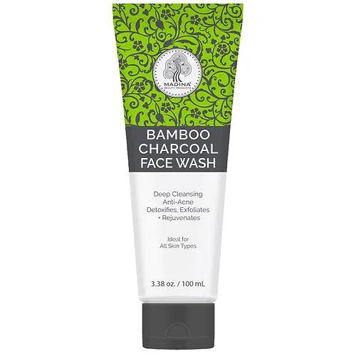 Madina Bamboo Charcoal Deep Cleansing Face Wash for Clear Skin
