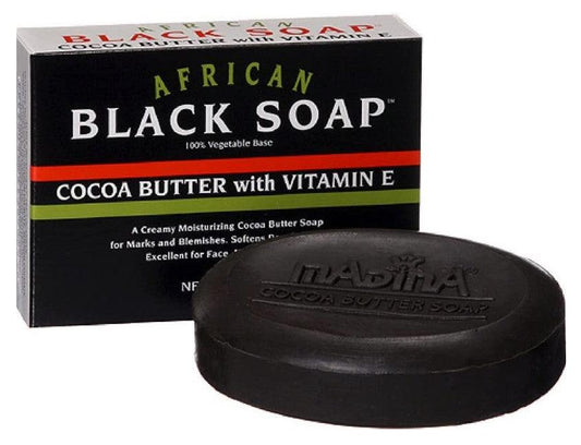 Madina African Black Cocoa Butter & Vitamin E Soap Bar