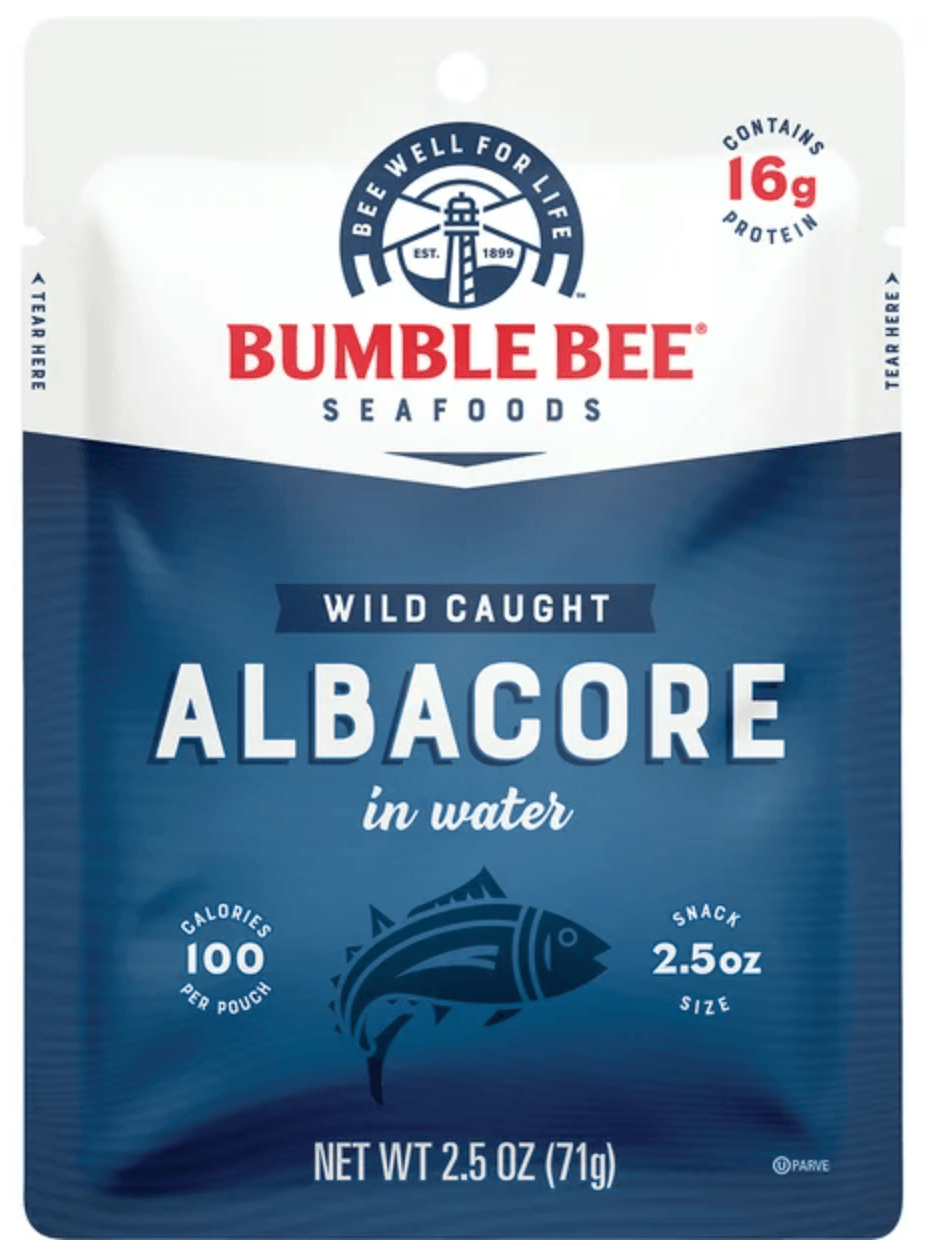 Bumble Bee Wild Caught Albacore Tuna Pouch - Delicious, Protein-Rich, Ready-to-Eat