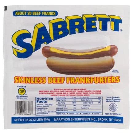 Sabrett Natural Casing Beef Franks: Premium Gluten-Free Hickory Smoked Hot Dogs
