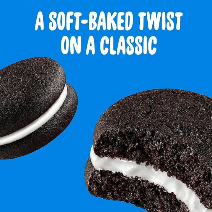 Nabisco Oreo Cakesters Soft Baked Chocolate Snack Cakes Creamy Filling 18-Pack