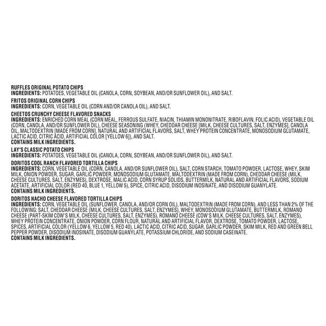Frito-Lay Classic Mix 18-Count Variety Pack Grab-and-Go Snack Chips