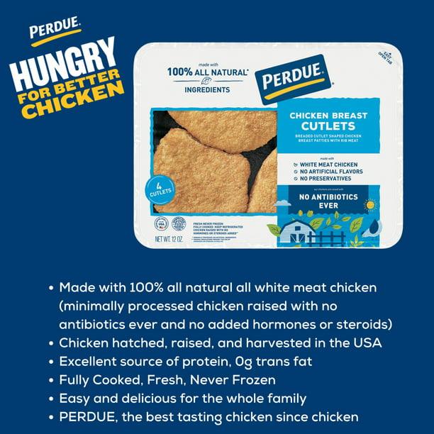 Perdue Crispy Breaded White Meat Chicken Breast Cutlets - 3-Pack Frozen