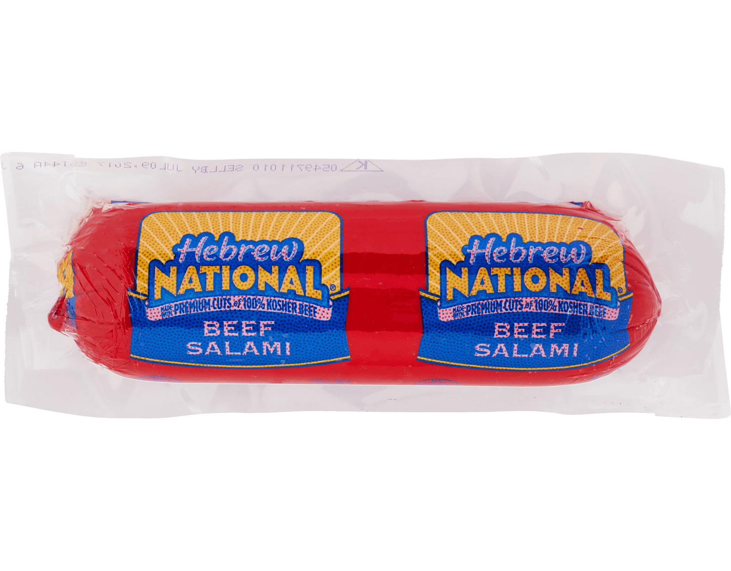 Premium Hebrew National Kosher Beef Salami 12 Oz. All-Natural Deli Meat Roll