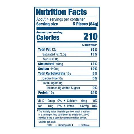 Perdue Fully Cooked White Meat Chicken Breast Nuggets, 3-Pack Family Meal