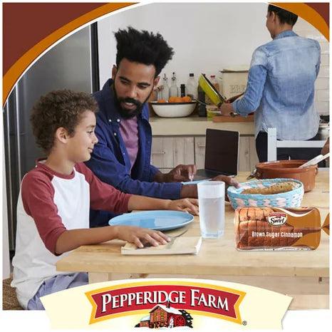 Pepperidge Farm Delicious Brown Sugar Cinnamon Swirl Bread, Soft & Sweet Loaf